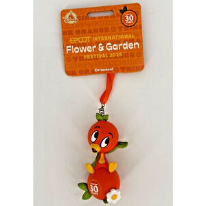 Exclusive 2025 Disney Parks Epcot Flower and Garden Orange Bird Ornament 30 Year
